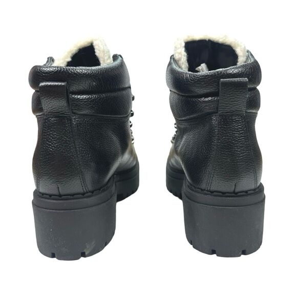 Marc Fisher LTD Nairy Leather Lace-Up Booties - Size 8 - Picture 5 of 9